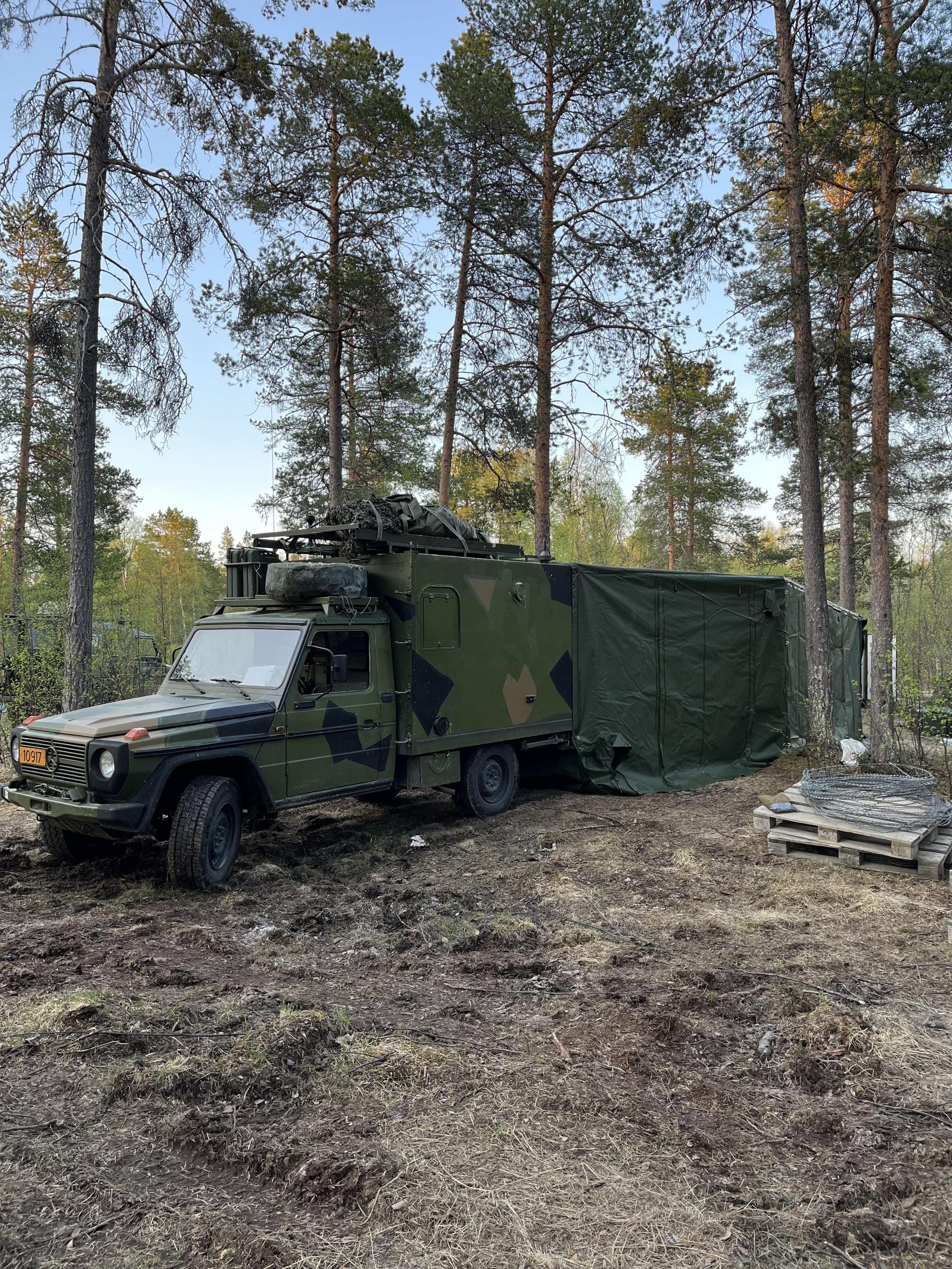 NM300 modul montert på militærkjøretøy